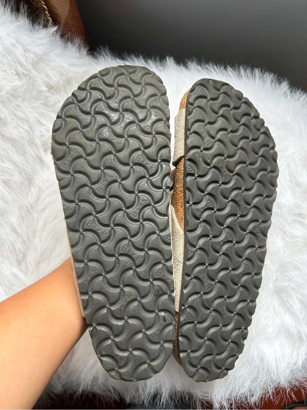 Birkenstock suede crisscross